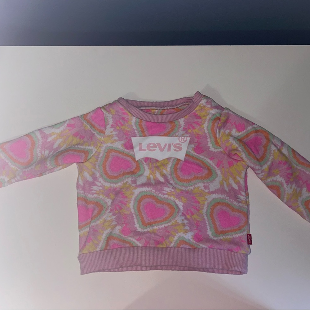 Levi's Pink Heart Pattern Baby Set - Picture 2 of 3